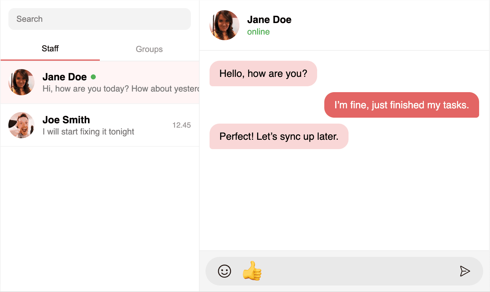 Cleaning chat preview