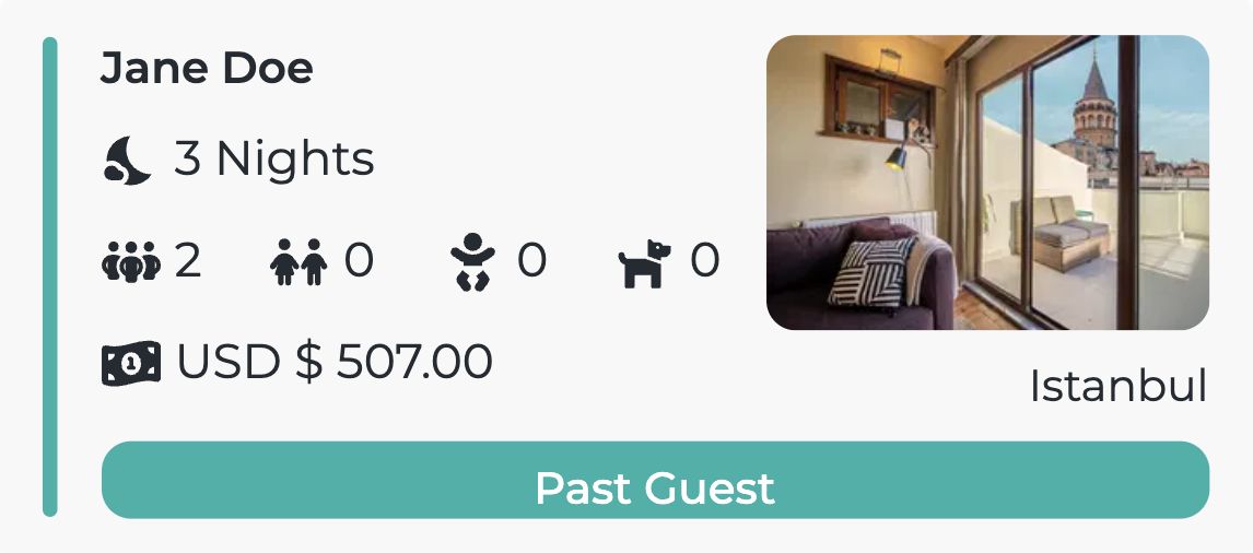 Reservation management card